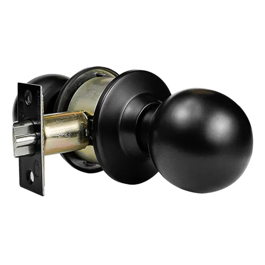 CERRADURA KL 501 BLACK POMO CILINDRICO NEGRO