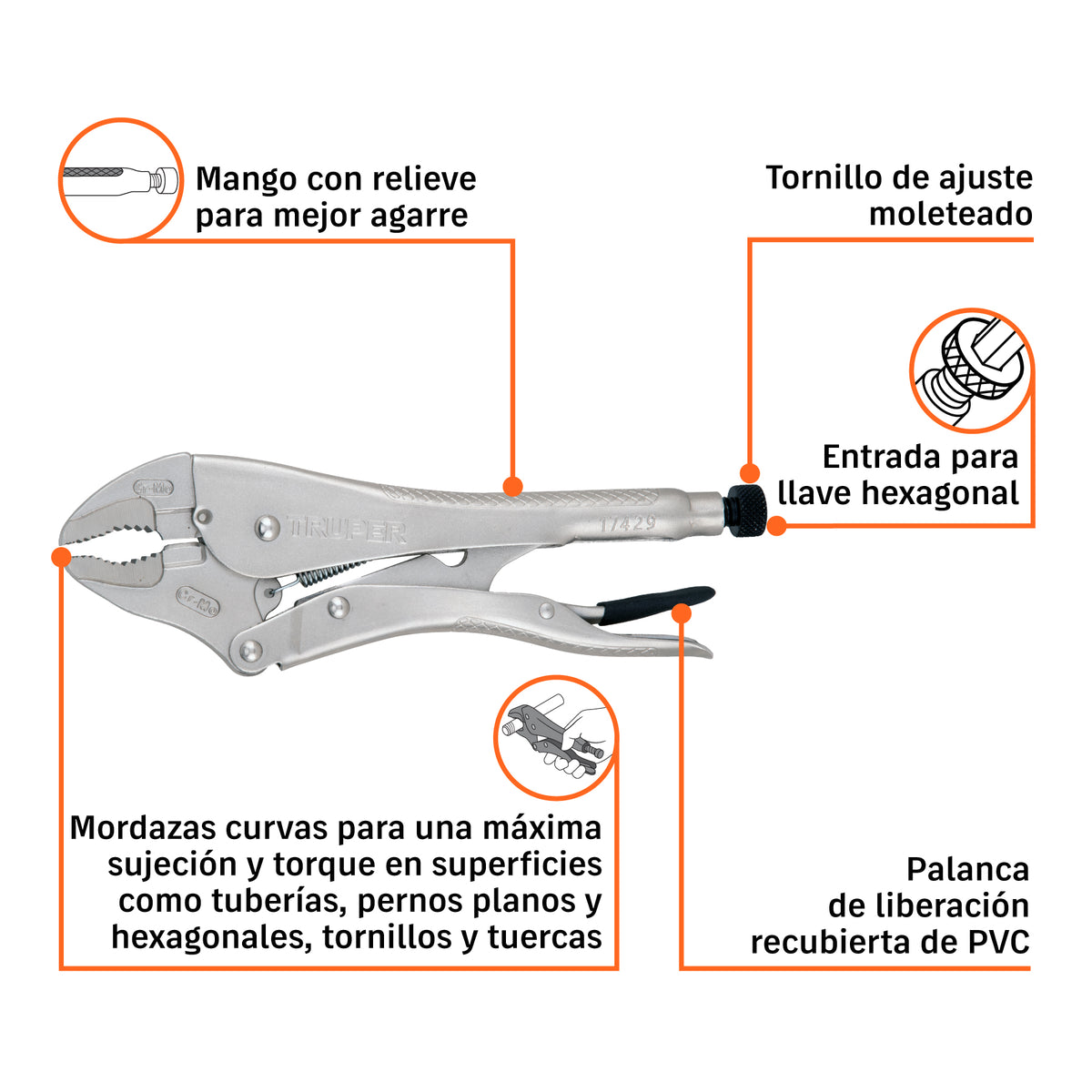 HOMBRESOLOS TRUPER MORDAZAS CURVAS