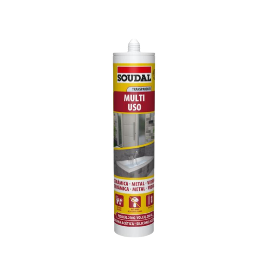 SILICONA SOUDAL ACETICA MULTIUSO 280 ML