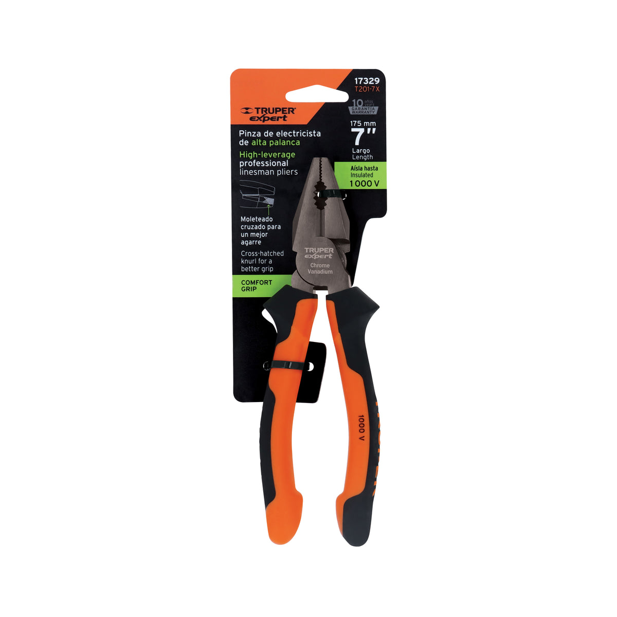 ALICATE TRUPER PARA ELECTRICISTA COMFORT GRIP