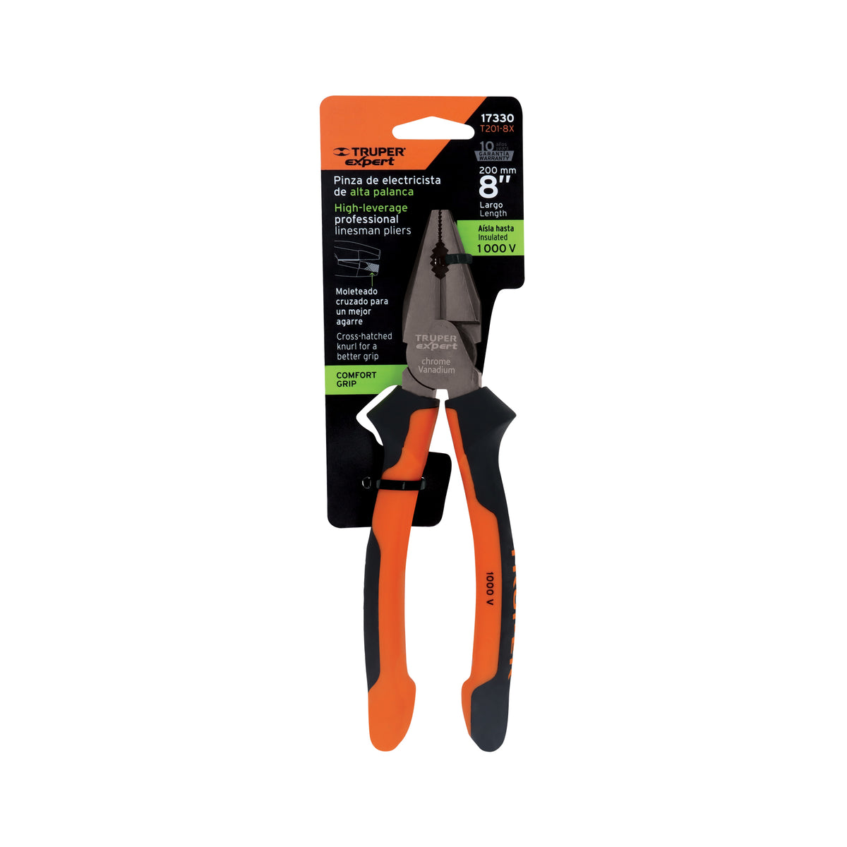 ALICATE TRUPER PARA ELECTRICISTA COMFORT GRIP