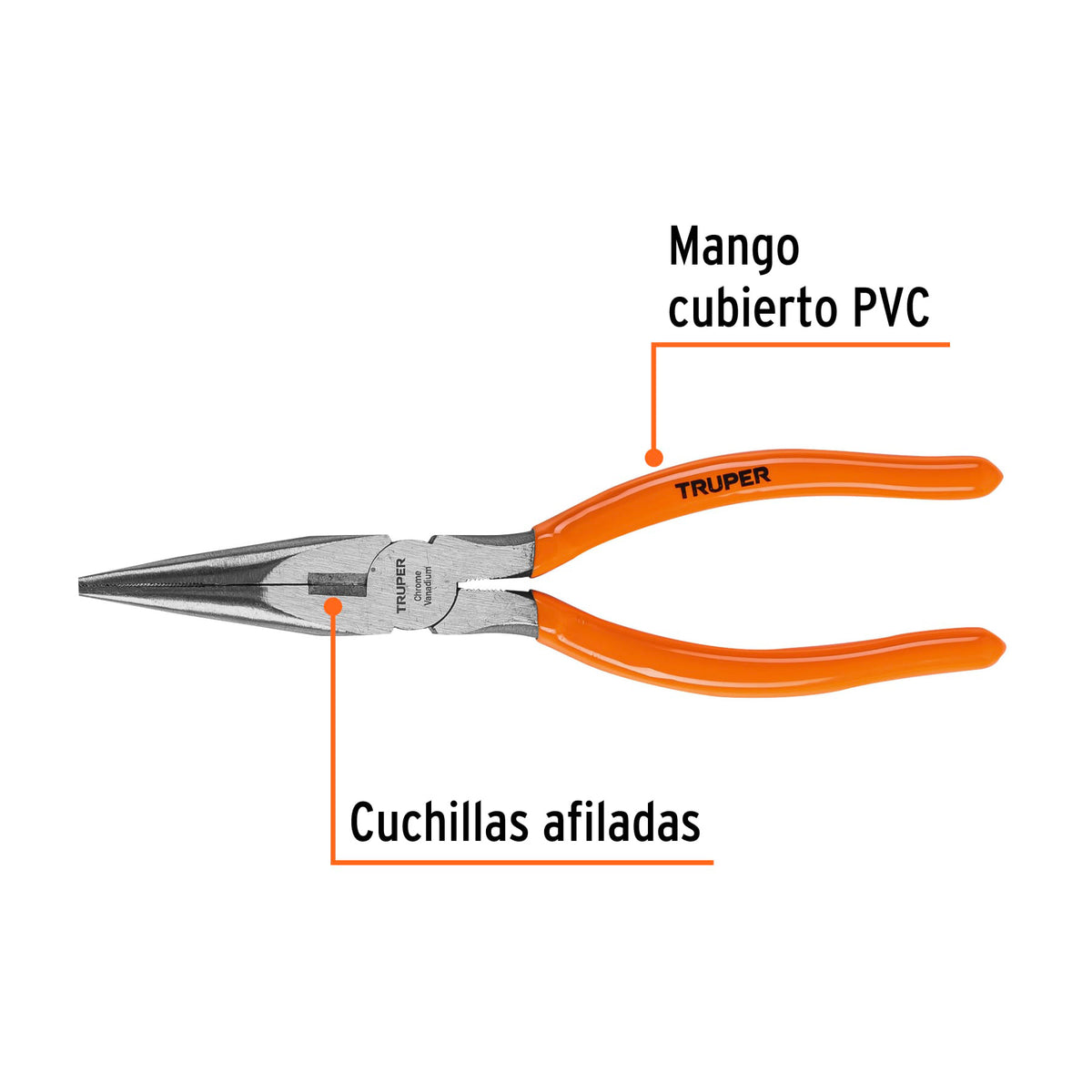 ALICATES TRUPER DE PUNTA LARGA