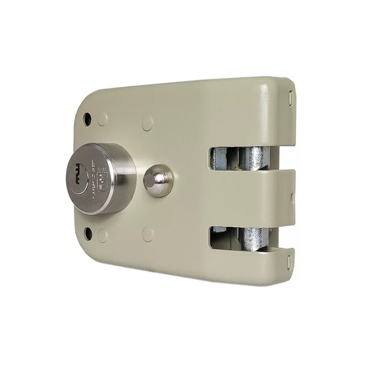 CERRADURA KL 1090 DE GANCHO PUERTA PRINCIPAL CON 5 LLAVES DE PUNTOS