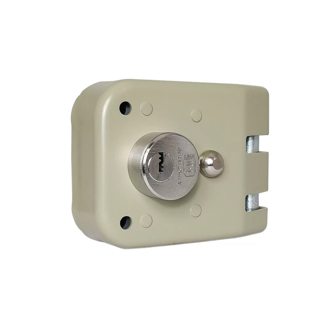 CERRADURA KL 1090 DE GANCHO PUERTA PRINCIPAL CON 5 LLAVES DE PUNTOS