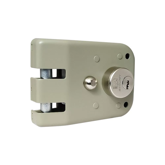CERRADURA KL 1090 DE GANCHO PUERTA PRINCIPAL CON 5 LLAVES DE PUNTOS