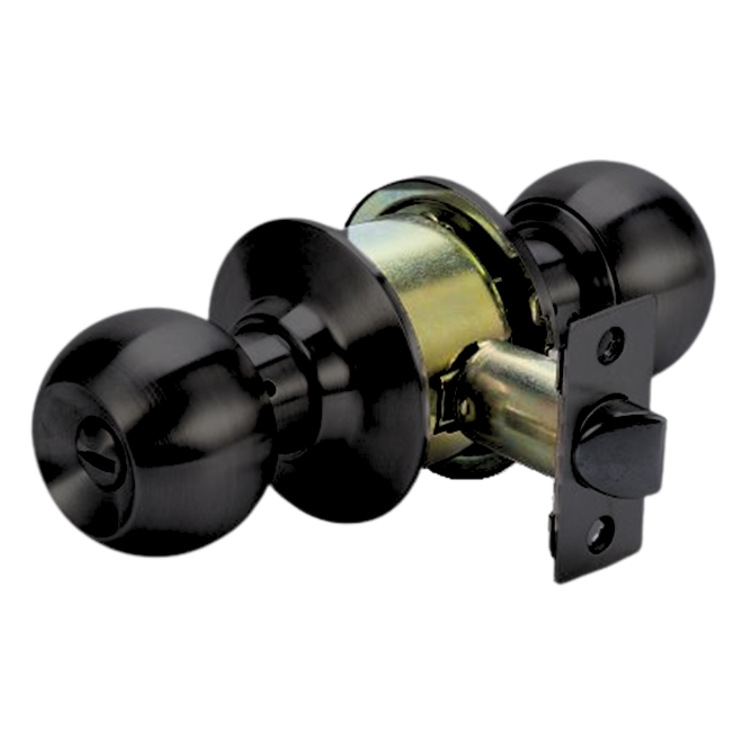 CERRADURA KL 501 BLACK POMO CILINDRICO NEGRO